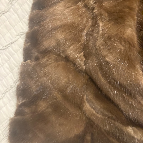 Tendler Denim Mink Lined Vest - Picture 9 of 12